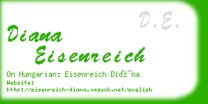 diana eisenreich business card